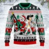 Merry Christmas Gearhomies Elvis Presley With Santa Ugly Christmas Sweater