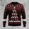 Merry Winemas Christmas Tree Ugly Christmas Sweater