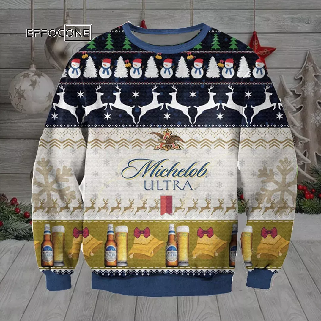 Michelob Ultra Ugly Christmas Sweater Michelob Ultra Ugly Christmas Sweater
