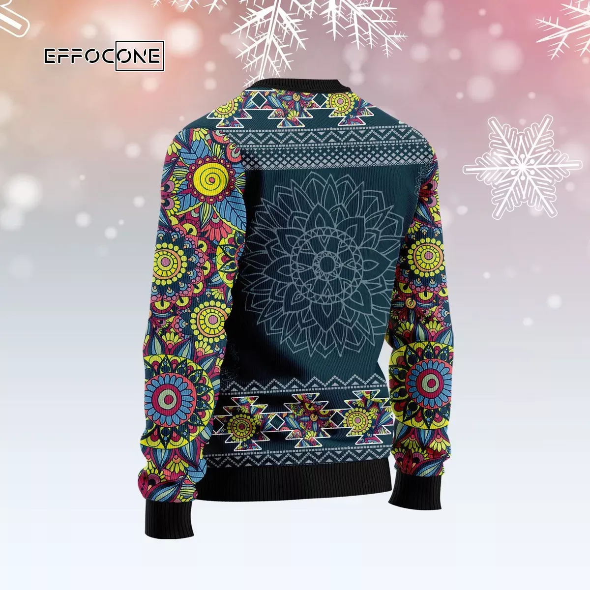 Michigan Blue Mandala Ugly Christmas Sweater Michigan Blue Mandala Ugly Christmas Sweater