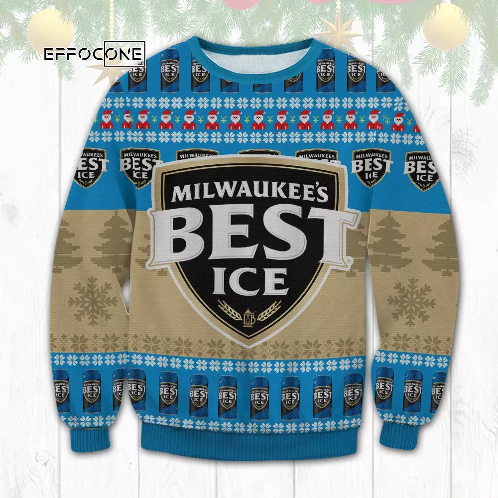 Milwaukee Best Ice Ugly Christmas Sweater Milwaukee Best Ice Ugly Christmas Sweater