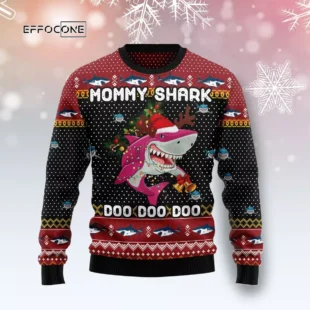 Mommy Shark Christmas Ugly Christmas Sweater