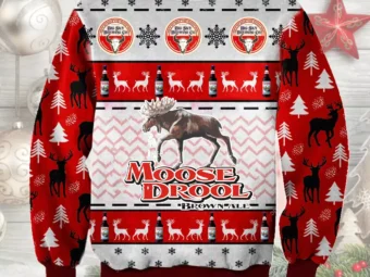 Moose Drool Ugly Christmas Sweater