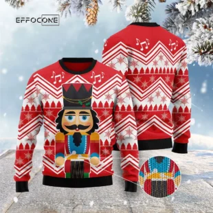 Nutcracker With Drum Ugly Christmas Sweater