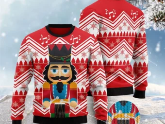 Nutcracker With Drum Ugly Christmas Sweater