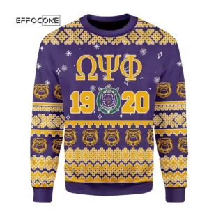 Omega Psi Phi Ugly Christmas Sweater