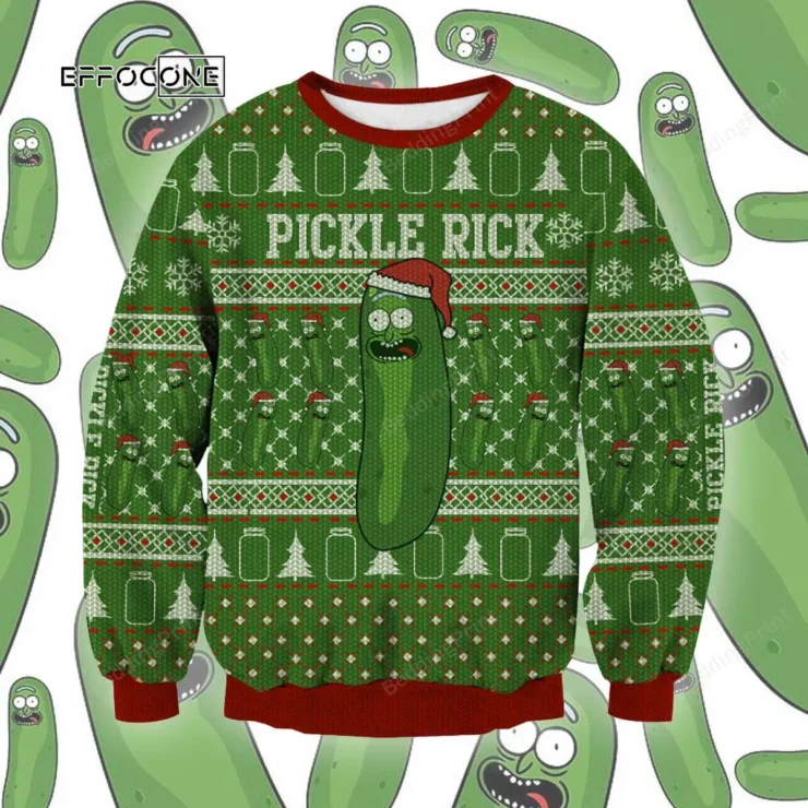 Pickle Rick Ugly Christmas Sweater