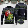 Santa Dinosaur Triceratops Ugly Christmas Sweater