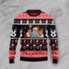 Santa Red Wine Ugly Christmas Sweater