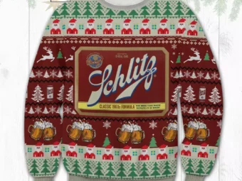 Schlitz Beer Ugly Christmas Sweater