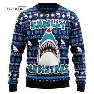 Shark Jawlly Christmas Ugly Christmas Sweater