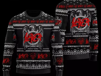 Slayer TNC-HT Faux Wool Ugly Christmas Sweater 3D All Over Printed