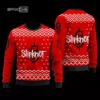 SlipKnot Wool Ugly Christmas Ugly Christmas Sweater 3D All Over Printed Red