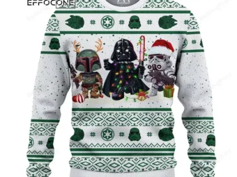 Star Wars Boba Fett Darth Vader Stormtrooper Ugly Christmas Sweater