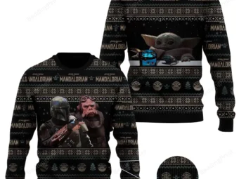 Star Wars The Mandalorian Baby Yoda Ugly Christmas Sweater