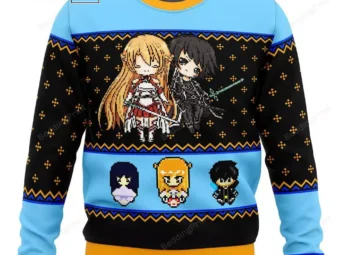 Sword Art Online Sprites Ugly Christmas Sweater