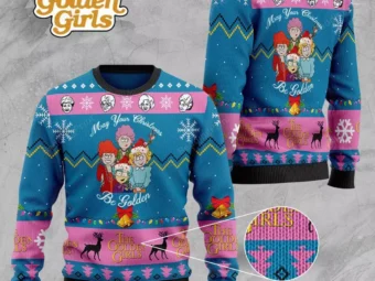 The Golden Girls May Your Christmas Be Golden Ugly Christmas Sweater