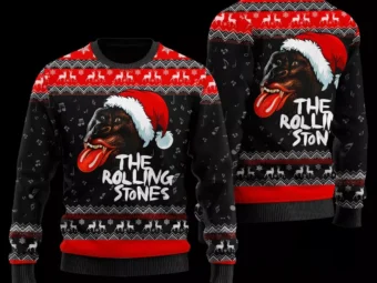 The Rolling Stones Wool Ugly Christmas Sweater 3D All Over Printed