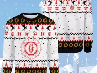 TLOTR Lord Of The Rings One Ring Ugly Christmas Sweater