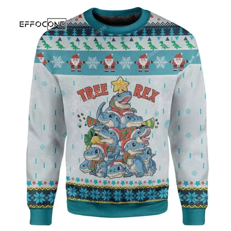 Tree Rex Ugly Christmas Sweater