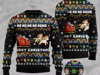 Unicorn Merry Christmas Ugly Christmas Sweater