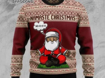 Yoga Santa Clause Ugly Christmas Sweater