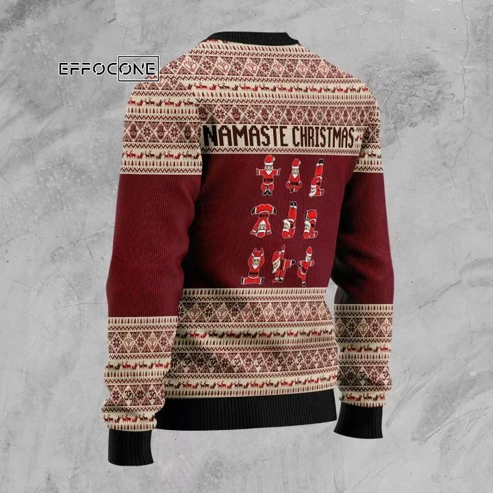 Yoga Santa Clause Ugly Christmas Sweater Yoga Santa Clause Ugly Christmas Sweater