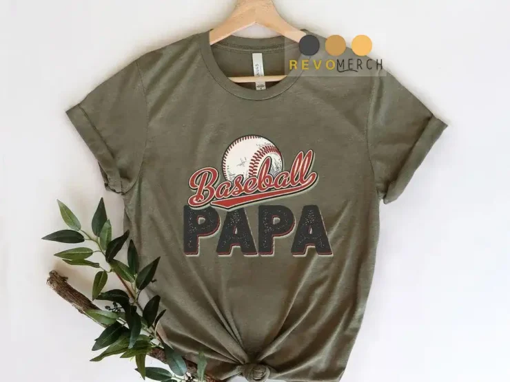 Baseball Papa Retro for Fathers Day