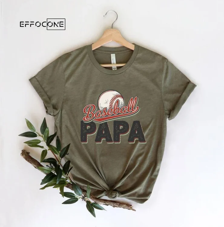 Baseball Papa Retro for Fathers Day