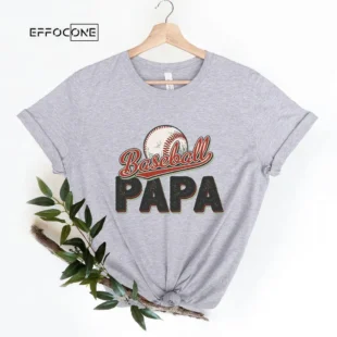 Baseball Papa Retro for Fathers Day