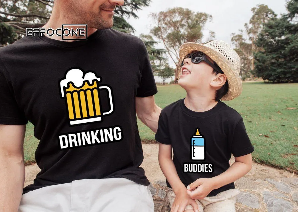 Dad Drinking Beer and Son Buddies Milk Unisex T-Shirt, Youth T-Shirt, Sweatshirt, Hoodie, Long Sleeve, Tank Top