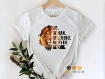 Dad the man the legend the myth the king background lion