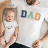 Retro Little Man And Dad Matching