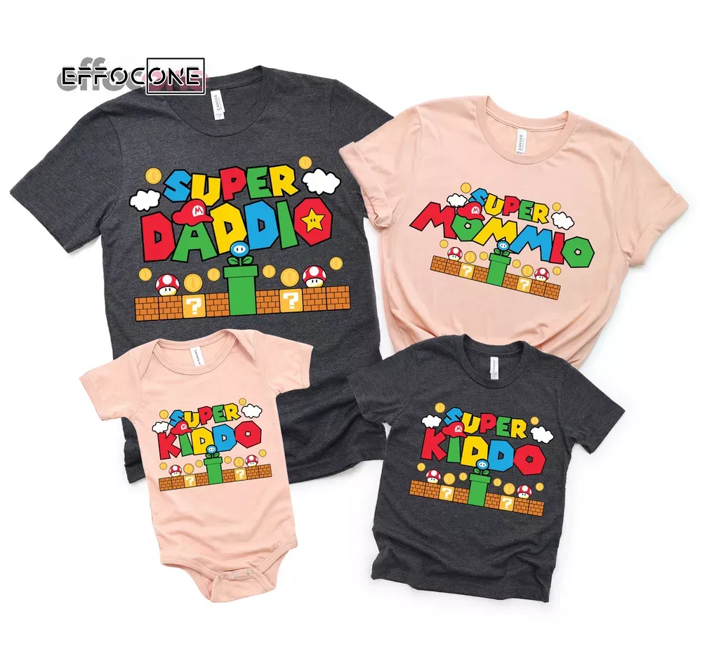 Super Daddio Shirt Family Matching Shirt Unisex T-Shirt, Youth T-Shirt, Sweatshirt, Hoodie, Long Sleeve, Tank Top