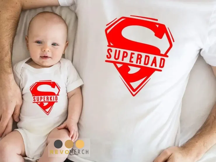 Superdad Superkid Father and Son Matching