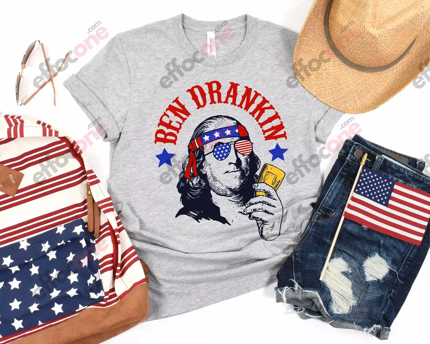 Ben Drankin Funny Fourth of July Shirt