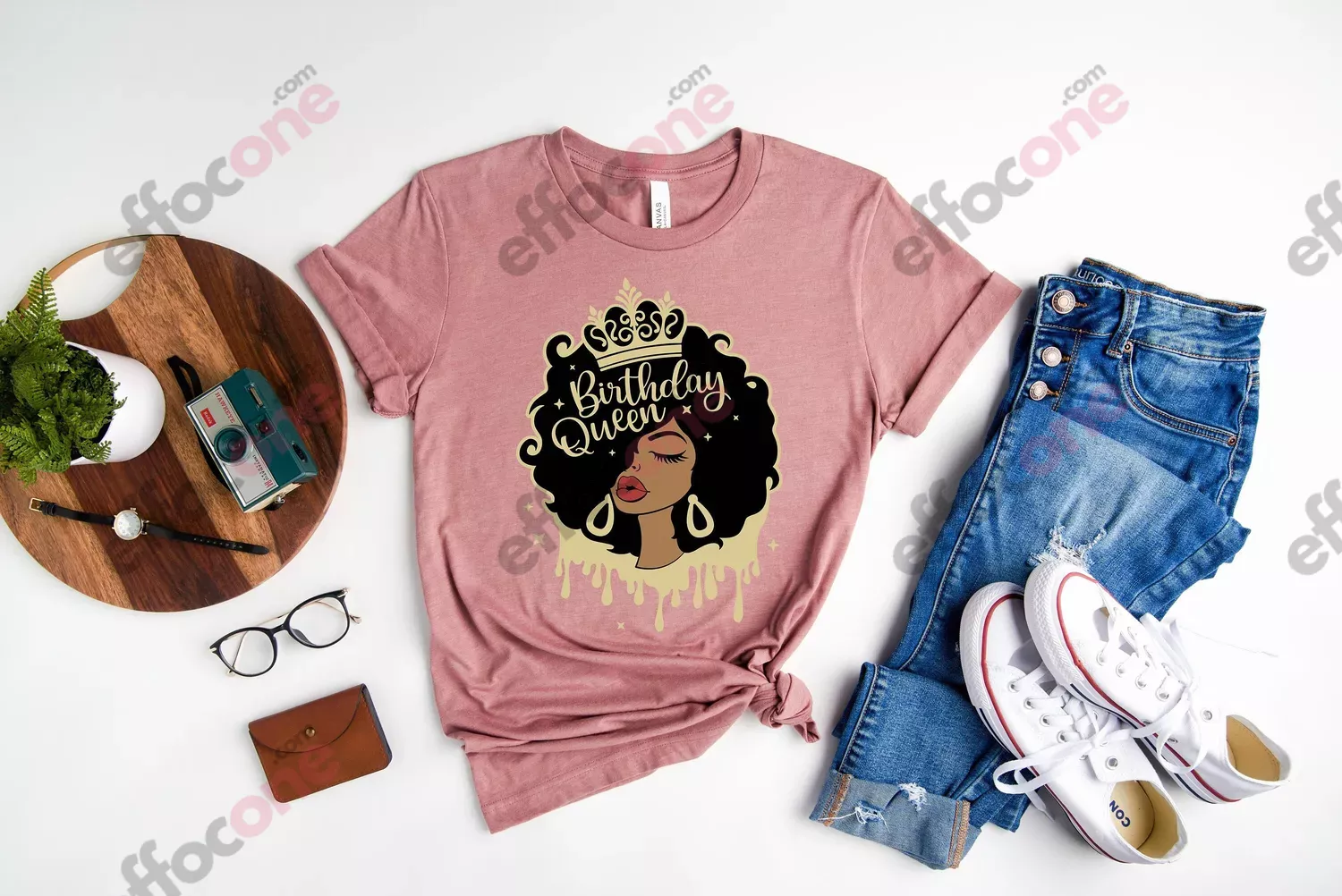 Birthday Queen Shirt, Afro Queen shirt