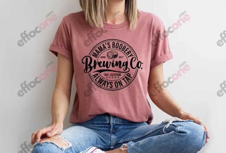 Brewing Co T-shirt, Funny Breast Feeding