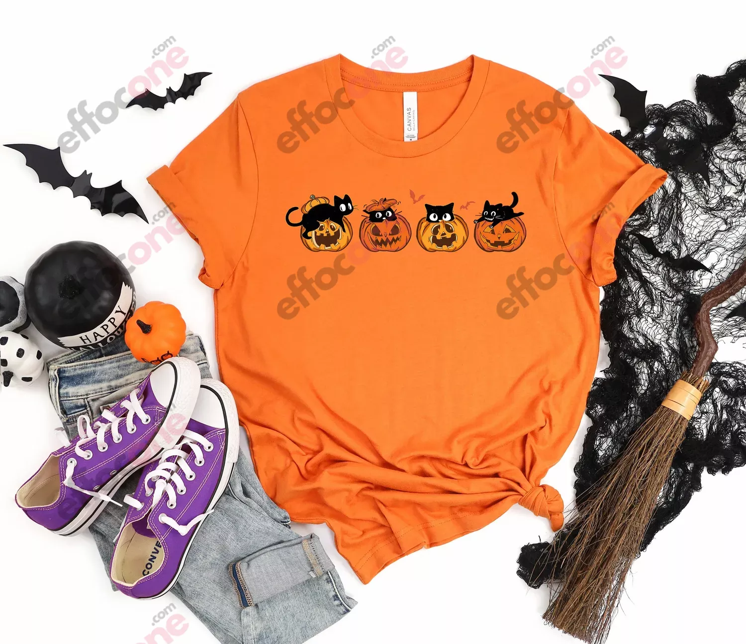 Halloween Sweatshirt, Cat Sweatshirt, Ghost Shirt