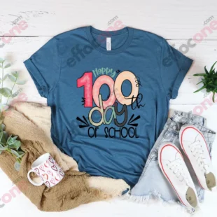 Happy 100 Days of School Shirt, 100 Day Shirt, 100th Day Of School Celebration