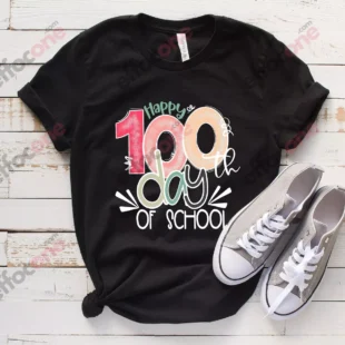 Happy 100 Days of School Shirt, 100 Day Shirt, 100th Day Of School Celebration