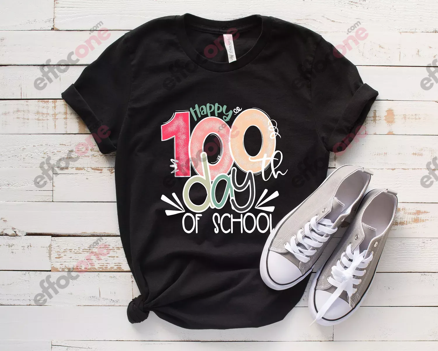 Happy 100 Days of School Shirt, 100 Day Shirt, 100th Day Of School Celebration