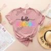 Hello Summer Shirt - Popsicle Written Summer Welcome Outfit