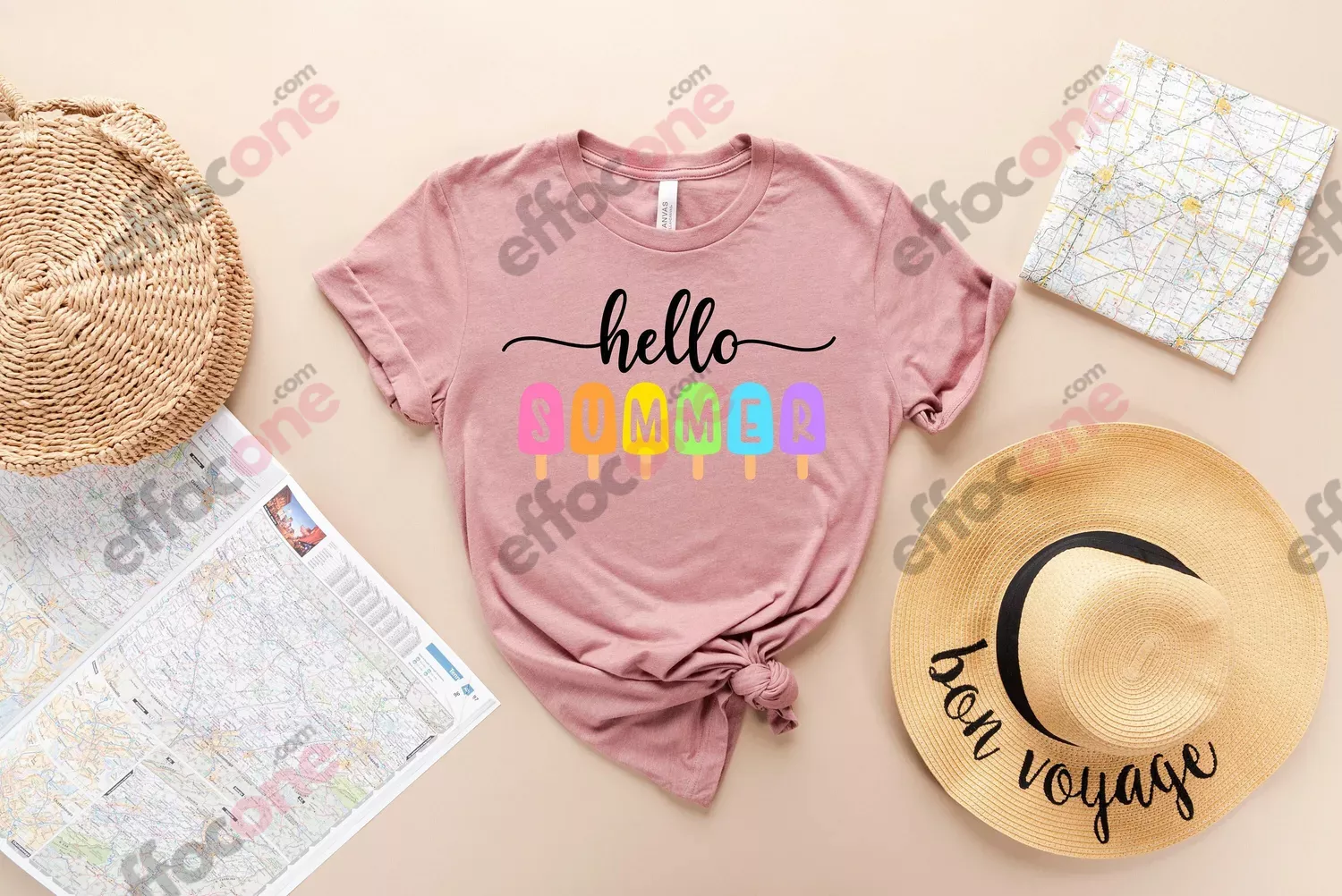 Hello Summer Shirt - Popsicle Written Summer Welcome Outfit