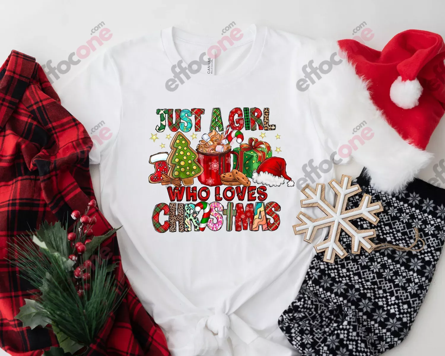 Just A Girl Who Loves Christmas, Holiday Winter Shirt,