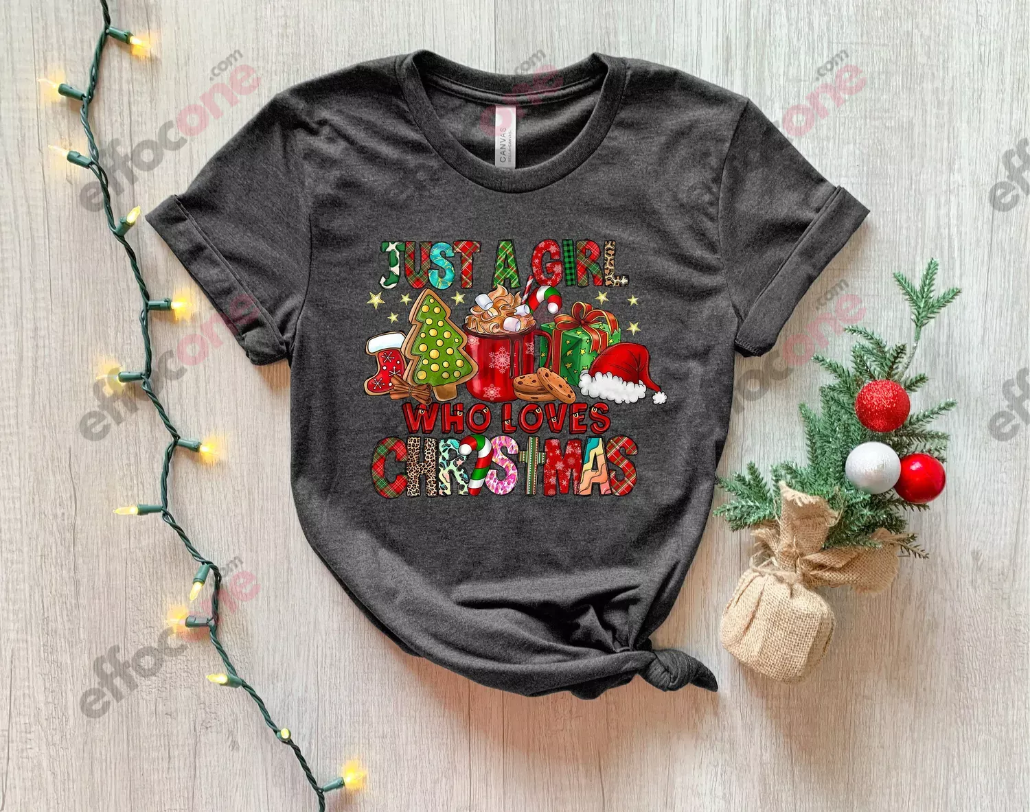 Just A Girl Who Loves Christmas, Holiday Winter Shirt,