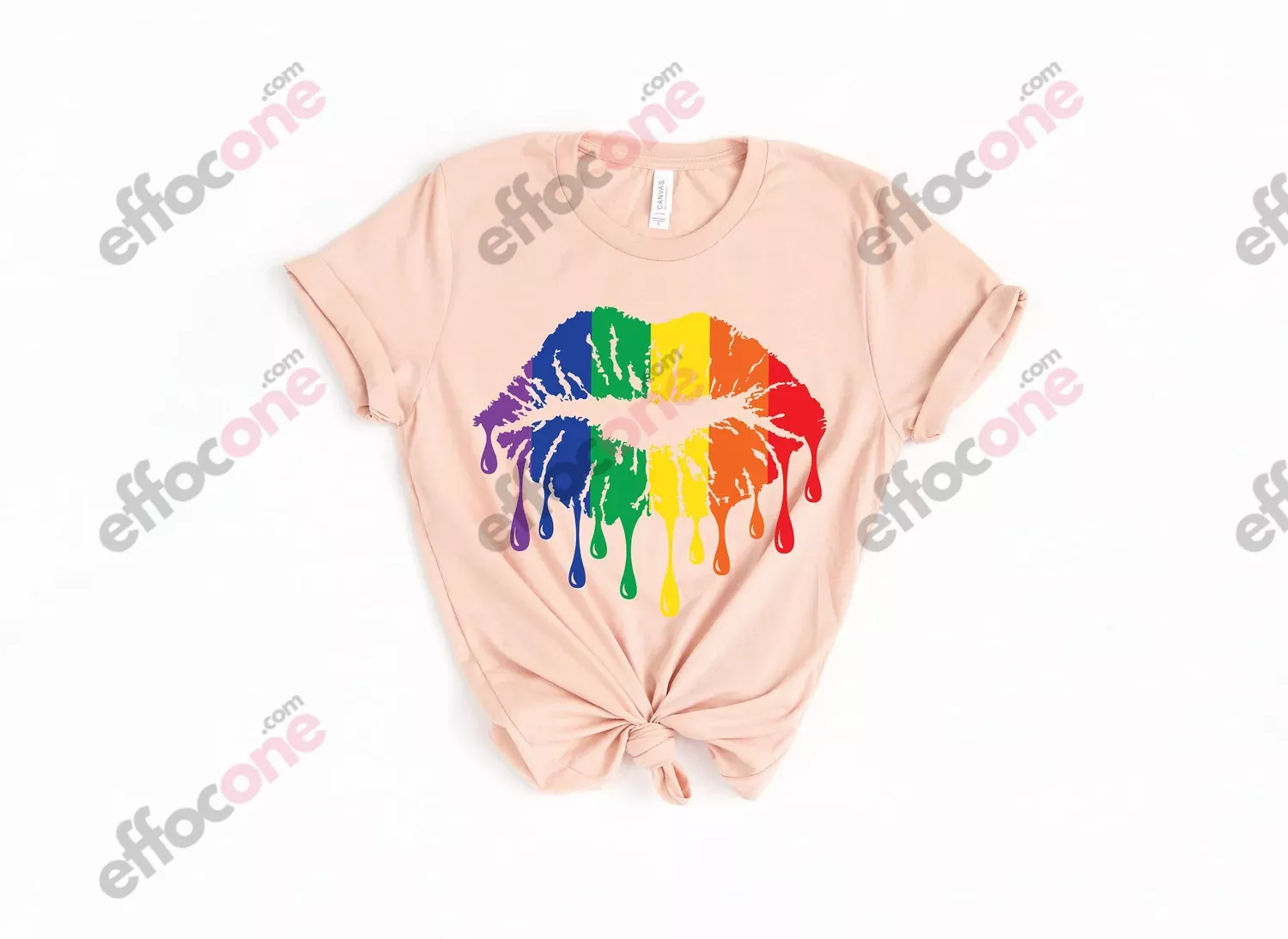 Rainbow Pride Shirt, Rainbow Lips Shirt, Love Is Love Shirt