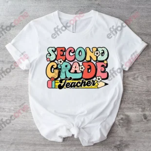 Second Grade Teacher Shirt, 2nd Grade Teacher T-Shirt, Cute Second Grade Shirt