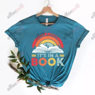 Take a Look it's in a Book Shirt, Reading Vintage Retro Rainbow