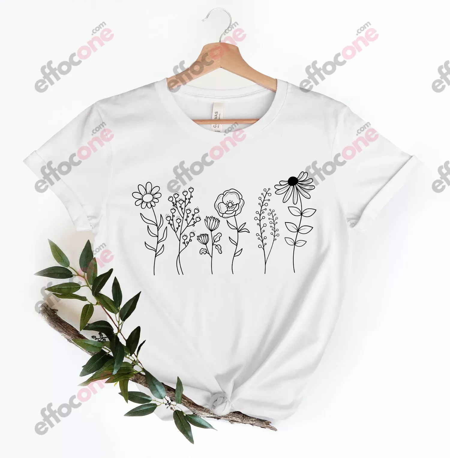 Wild Flowers Shirt, Wildflower Tshirt, Botanical Shirt